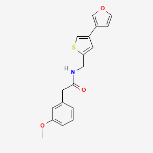 N-[[4-(Furan-3-yl)thiophen-2-yl]methyl]-2-(3-methoxyphenyl)acetamide