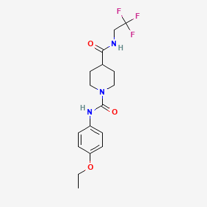 N1-(4-ethoxyphenyl)-N4-(2,2,2-trifluoroethyl)piperidine-1,4-dicarboxamide