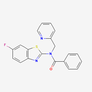 N-(6-fluorobenzo[d]thiazol-2-yl)-N-(pyridin-2-ylmethyl)benzamide