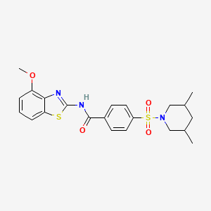 4-((3,5-dimethylpiperidin-1-yl)sulfonyl)-N-(4-methoxybenzo[d]thiazol-2-yl)benzamide
