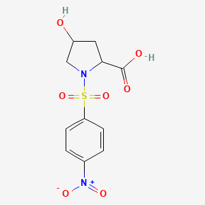 4-Hydroxy-1-(4-nitrobenzenesulfonyl)pyrrolidine-2-carboxylic acid