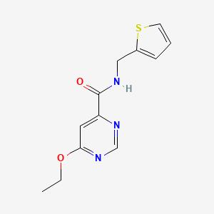 6-ethoxy-N-(thiophen-2-ylmethyl)pyrimidine-4-carboxamide