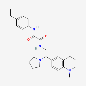 N-(4-ethylphenyl)-N'-[2-(1-methyl-1,2,3,4-tetrahydroquinolin-6-yl)-2-pyrrolidin-1-ylethyl]ethanediamide