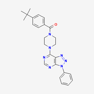 (4-(tert-butyl)phenyl)(4-(3-phenyl-3H-[1,2,3]triazolo[4,5-d]pyrimidin-7-yl)piperazin-1-yl)methanone