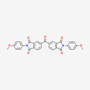 2-(4-Methoxyphenyl)-5-[2-(4-methoxyphenyl)-1,3-dioxoisoindole-5-carbonyl]isoindole-1,3-dione