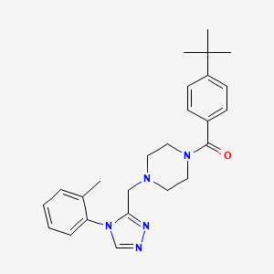 1-(4-tert-butylbenzoyl)-4-{[4-(2-methylphenyl)-4H-1,2,4-triazol-3-yl]methyl}piperazine