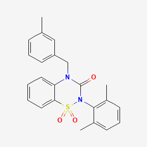 2-(2,6-dimethylphenyl)-4-(3-methylbenzyl)-2H-benzo[e][1,2,4]thiadiazin-3(4H)-one 1,1-dioxide