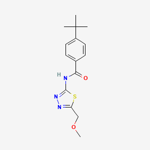 4-tert-butyl-N-[5-(methoxymethyl)-1,3,4-thiadiazol-2-yl]benzamide