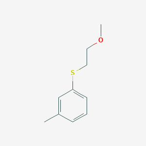 molecular formula C10H14OS B2641493 3-Methyl-1-(2-methoxyethyl)thiobenzene CAS No. 1707376-83-7