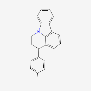 molecular formula C22H19N B2641515 5,6-Dihydro-4-(4-methylphenyl)-4H-pyrido[3,2,1-jk]carbazole CAS No. 198019-25-9