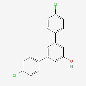 molecular formula C18H12Cl2O B2641533 3,5-Bis(4-chlorophenyl)phenol CAS No. 115752-49-3