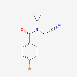 molecular formula C12H11BrN2O B2641561 4-bromo-N-(cyanomethyl)-N-cyclopropylbenzamide CAS No. 1252203-25-0