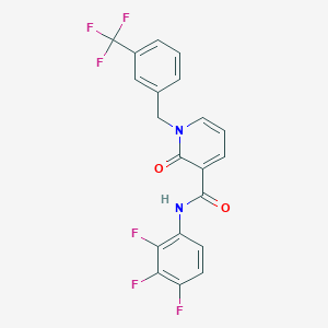 2-oxo-1-(3-(trifluoromethyl)benzyl)-N-(2,3,4-trifluorophenyl)-1,2-dihydropyridine-3-carboxamide