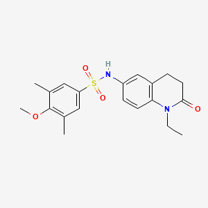 N-(1-ethyl-2-oxo-1,2,3,4-tetrahydroquinolin-6-yl)-4-methoxy-3,5-dimethylbenzenesulfonamide