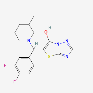 5-((3,4-Difluorophenyl)(3-methylpiperidin-1-yl)methyl)-2-methylthiazolo[3,2-b][1,2,4]triazol-6-ol