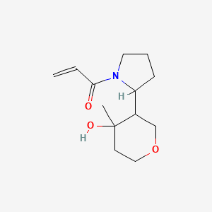 1-[2-(4-Hydroxy-4-methyloxan-3-yl)pyrrolidin-1-yl]prop-2-en-1-one