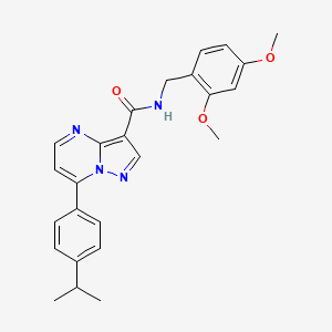 N-benzyl-1-[3-(3-methoxyphenyl)-4-oxo-3,4-dihydrothieno[3,2-d]pyrimidin-2-yl]piperidine-4-carboxamide