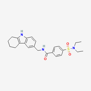 4-(N,N-diethylsulfamoyl)-N-((2,3,4,9-tetrahydro-1H-carbazol-6-yl)methyl)benzamide