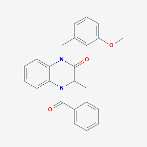 4-benzoyl-1-(3-methoxybenzyl)-3-methyl-3,4-dihydro-2(1H)-quinoxalinone
