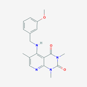 5-((3-methoxybenzyl)amino)-1,3,6-trimethylpyrido[2,3-d]pyrimidine-2,4(1H,3H)-dione