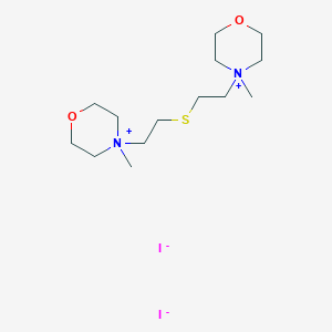 molecular formula C14H30I2N2O2S B026416 Morpholinium, 4,4'-(thiodiethylene)bis(4-methyl-, diiodide CAS No. 109043-42-7