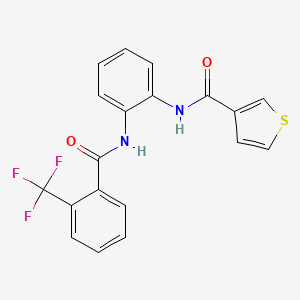 N-(2-(2-(trifluoromethyl)benzamido)phenyl)thiophene-3-carboxamide