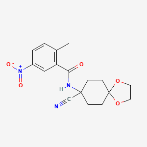 N-{8-cyano-1,4-dioxaspiro[4.5]decan-8-yl}-2-methyl-5-nitrobenzamide
