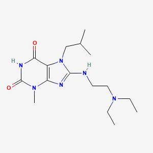 8-((2-(diethylamino)ethyl)amino)-7-isobutyl-3-methyl-1H-purine-2,6(3H,7H)-dione