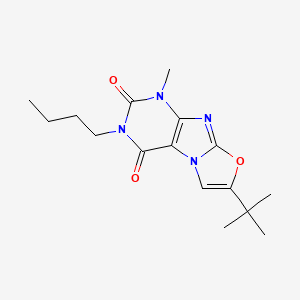 molecular formula C16H22N4O3 B2641630 7-(tert-butyl)-3-butyl-1-methyloxazolo[2,3-f]purine-2,4(1H,3H)-dione CAS No. 899738-02-4