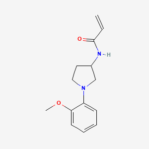 molecular formula C14H18N2O2 B2641653 N-[1-(2-Methoxyphenyl)pyrrolidin-3-yl]prop-2-enamide CAS No. 2179723-91-0