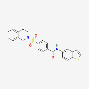 N-(benzo[b]thiophen-5-yl)-4-((3,4-dihydroisoquinolin-2(1H)-yl)sulfonyl)benzamide