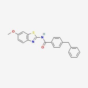 4-benzyl-N-(6-methoxy-1,3-benzothiazol-2-yl)benzamide