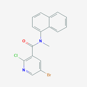molecular formula C17H12BrClN2O B2641664 5-bromo-2-chloro-N-methyl-N-(naphthalen-1-yl)pyridine-3-carboxamide CAS No. 1356627-84-3