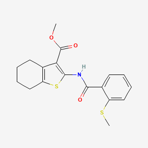 Methyl 2-(2-(methylthio)benzamido)-4,5,6,7-tetrahydrobenzo[b]thiophene-3-carboxylate