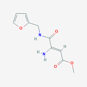 molecular formula C10H12N2O4 B2641673 (Z)-methyl 3-amino-4-((furan-2-ylmethyl)amino)-4-oxobut-2-enoate CAS No. 1001387-15-0