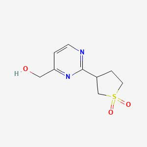 3-[4-(Hydroxymethyl)pyrimidin-2-yl]-1lambda6-thiolane-1,1-dione