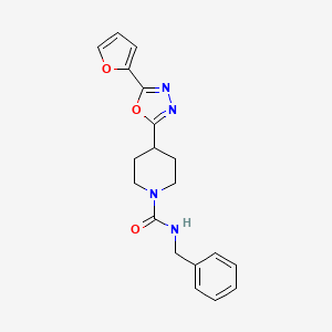molecular formula C19H20N4O3 B2641710 N-benzyl-4-(5-(furan-2-yl)-1,3,4-oxadiazol-2-yl)piperidine-1-carboxamide CAS No. 1170929-57-3