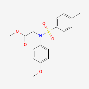 molecular formula C17H19NO5S B2641738 Methyl N-(4-methoxyphenyl)-N-[(4-methylphenyl)sulfonyl]glycinate CAS No. 331725-41-8