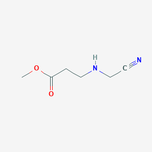 molecular formula C6H10N2O2 B2641746 Methyl 3-[(cyanomethyl)amino]propanoate CAS No. 446822-47-5
