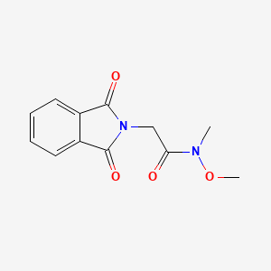 molecular formula C12H12N2O4 B2641814 2-(1,3-Dioxoisoindolin-2-YL)-N-methoxy-N-methylacetamide CAS No. 1090469-33-2