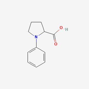 molecular formula C11H13NO2 B2641824 1-Phenylpyrrolidine-2-carboxylic acid CAS No. 1252657-81-0