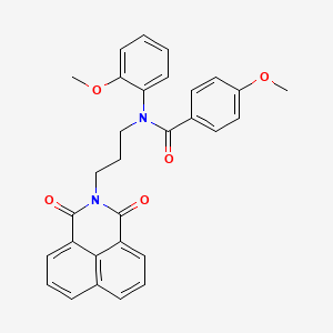 molecular formula C30H26N2O5 B2641854 N-(3-(1,3-dioxo-1H-benzo[de]isoquinolin-2(3H)-yl)propyl)-4-methoxy-N-(2-methoxyphenyl)benzamide CAS No. 330675-54-2
