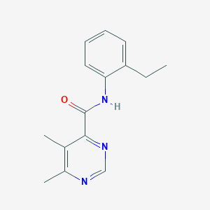 molecular formula C15H17N3O B2641906 N-(2-Ethylphenyl)-5,6-dimethylpyrimidine-4-carboxamide CAS No. 2380145-21-9