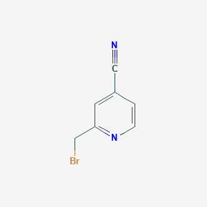 molecular formula C7H5BrN2 B2641959 2-(Bromomethyl)pyridine-4-carbonitrile CAS No. 597563-02-5