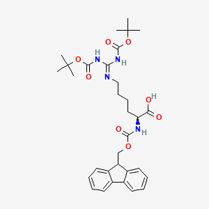 molecular formula C32H42N4O8 B2641967 Fmoc-homoArg(Boc)2-OH CAS No. 158478-81-0