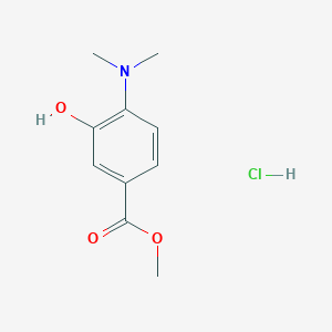 molecular formula C10H14ClNO3 B2641981 Methyl 4-(dimethylamino)-3-hydroxybenzoate;hydrochloride CAS No. 2361645-55-6