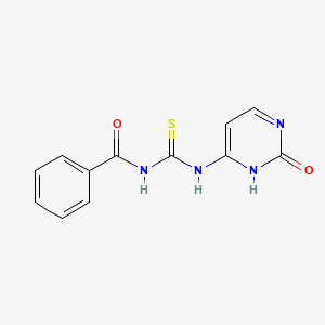 B2641990 N-benzoyl-N'-(2-hydroxy-4-pyrimidinyl)thiourea CAS No. 343373-49-9