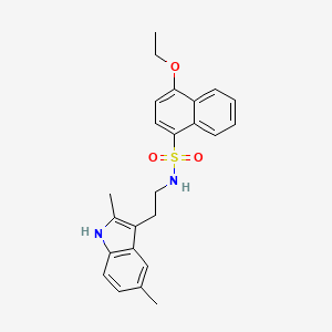 molecular formula C24H26N2O3S B2642042 N-[2-(2,5-dimethyl-1H-indol-3-yl)ethyl]-4-ethoxynaphthalene-1-sulfonamide CAS No. 681841-47-4