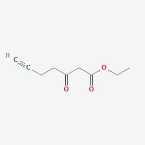 molecular formula C9H12O3 B2642098 Ethyl 3-oxohept-6-ynoate CAS No. 35116-07-5