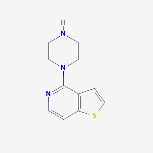 molecular formula C11H13N3S B026421 4-(Piperazin-1-yl)thieno[3,2-c]pyridine CAS No. 106261-27-2